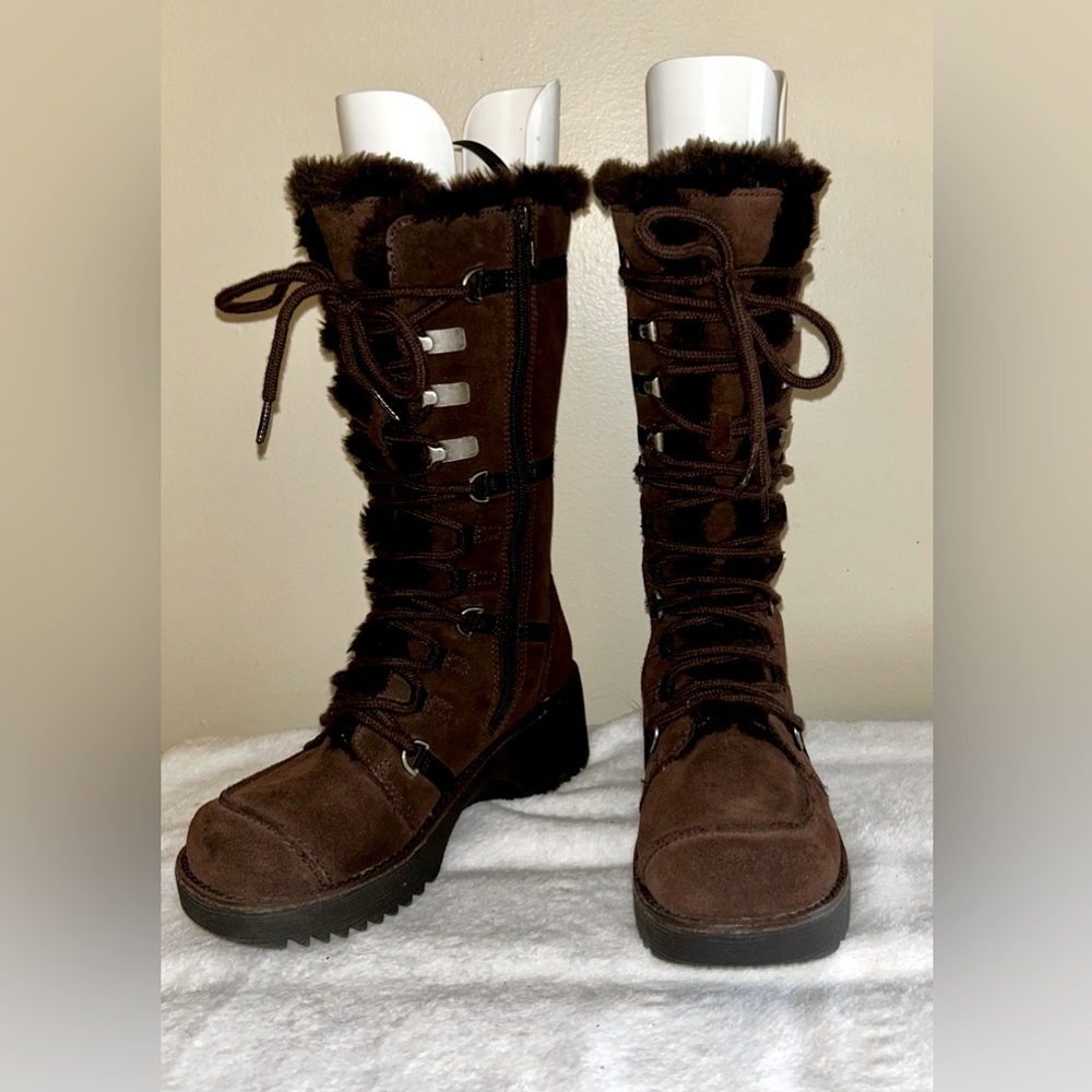 Aldo Brown Lace Up Boots